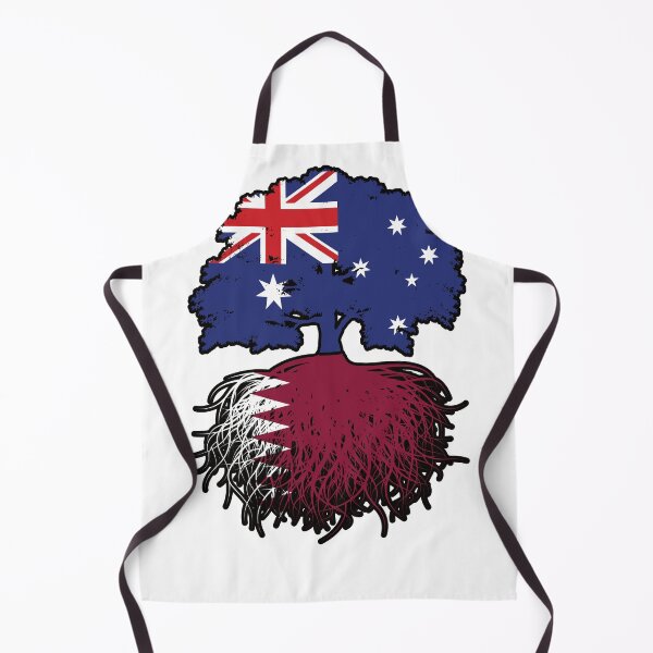 Item preview, Qatar Qatari Australian Australia Tree Roots Flag designed and sold by FlagX.