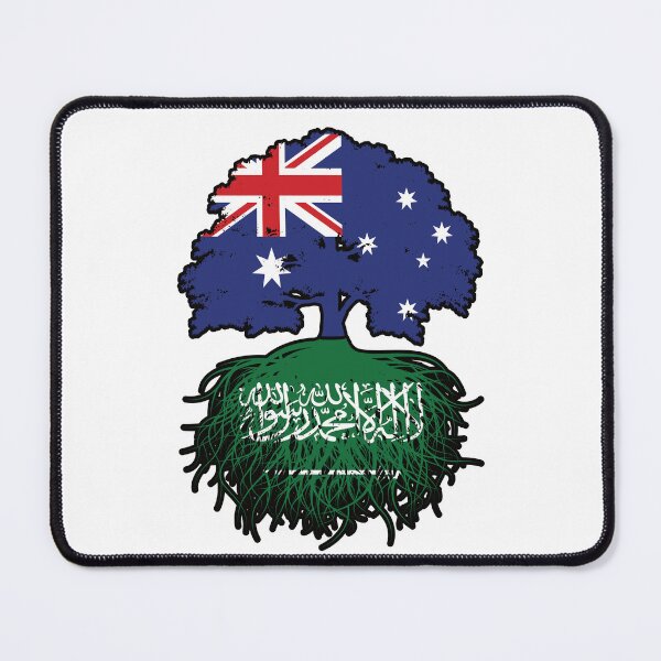 Item preview, Saudi Arabia Saudi Australian Australia Tree Roots Flag designed and sold by FlagX.