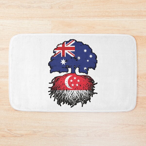 Item preview, Singapore Singaporean Australian Australia Tree Roots Flag designed and sold by FlagX.