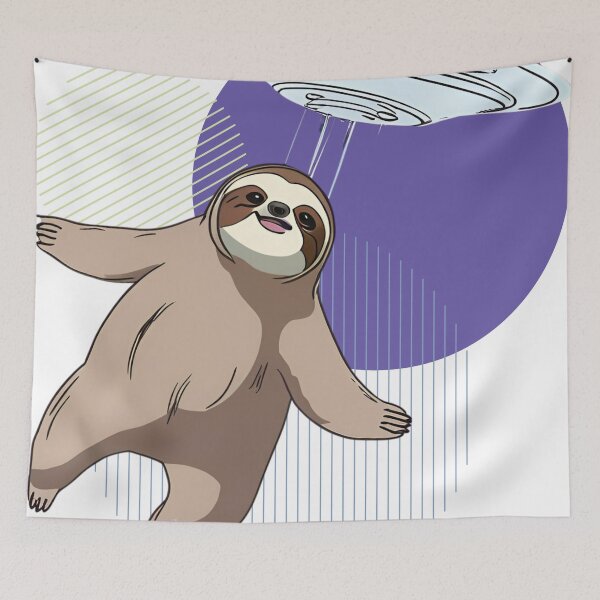 Item preview, Ufo science fiction sloth designed and sold by Vestina88.
