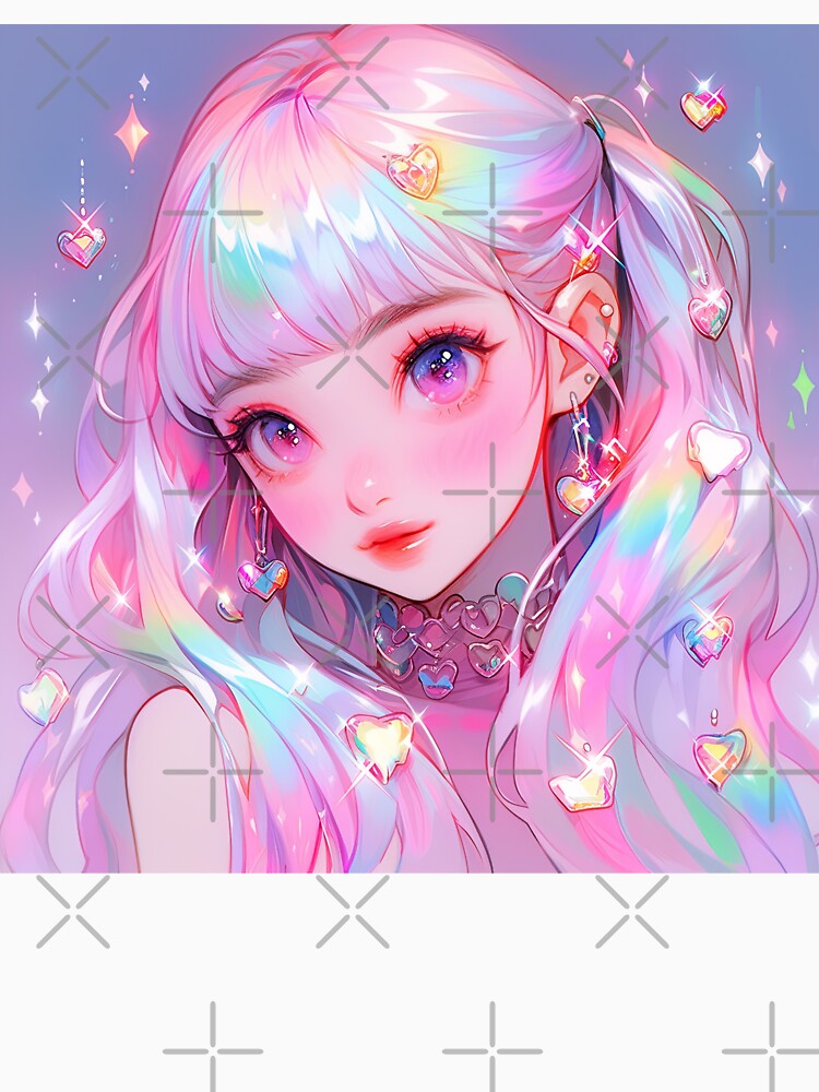 Kawaii Pastel Pink Anime Girl