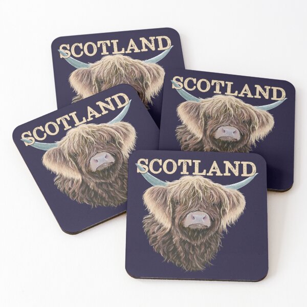 Item preview, Scottish Highland Cow With Scotland Slogan designed and sold by brodyquixote.