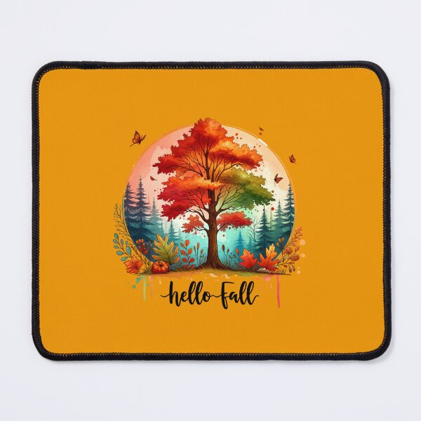 Item preview, Autumn Elegance – Hello Fall Watercolor Pumpkins & Flowers for Apparel and Home Decor designed and sold by artedigital99.