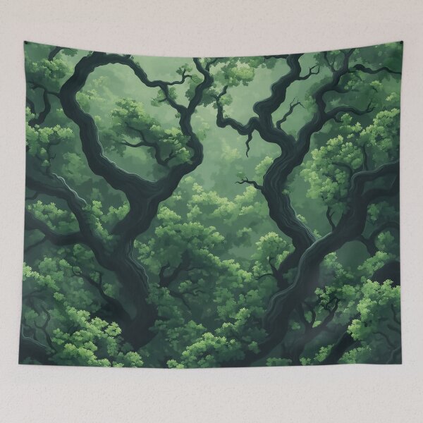 Item preview, A dense, lush forest design. designed and sold by HEMRO.