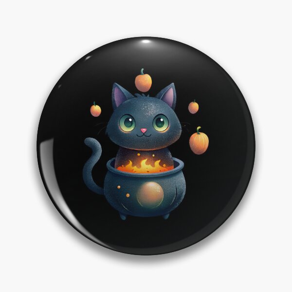 Item preview, Fiery Cat with Cauldron designed and sold by Itsheartshop.