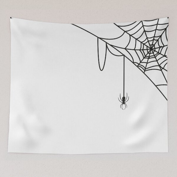 Item preview, Black cobweb and spider, Halloween  designed and sold by Bird4771.