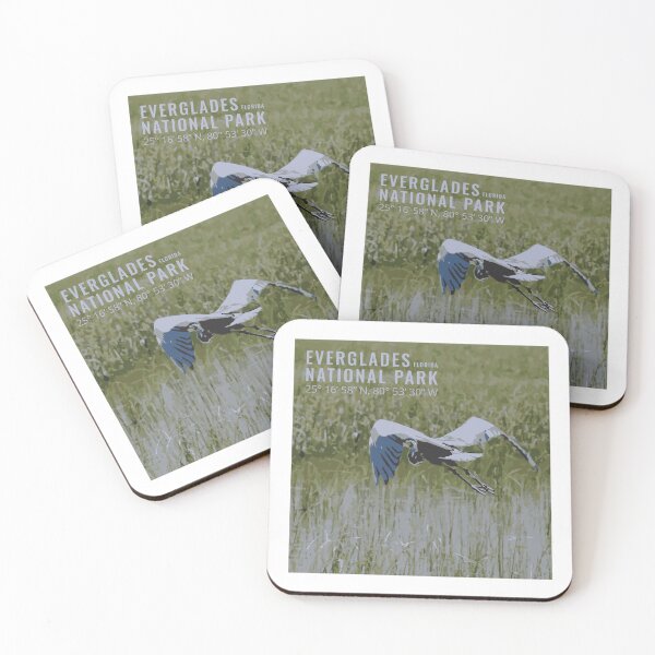 Item preview, Stork Soaring Over Everglades Marshlands Illustration designed and sold by Mundivagant Designs.