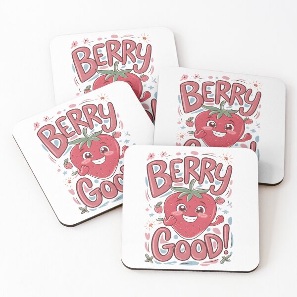 Item preview, Berry Good - Funny and Playful Fruit Illustration designed and sold by ArtfullyJua.