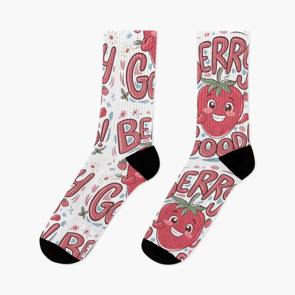 Item preview, Berry Good - Funny and Playful Fruit Illustration designed and sold by ArtfullyJua.