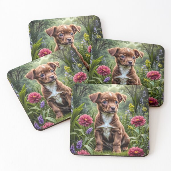 Item preview, Willow Red Australian Cattle Dog Puppy Portrait designed and sold by Heart and Soul Studio.