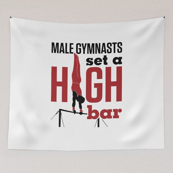 Item preview, Male Gymnasts Set a High Bar Mens Gymnastics designed and sold by jaygo.