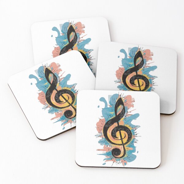 Item preview, Vibrant Music Notes Abstract Design designed and sold by EurekaHunters.