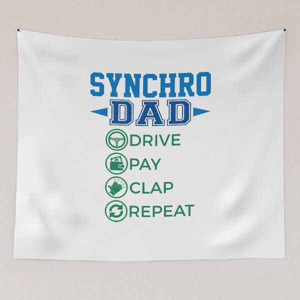 Item preview, Synchro Dad Drive Pay Clap Repeat Synchronized Swimming designed and sold by jaygo.