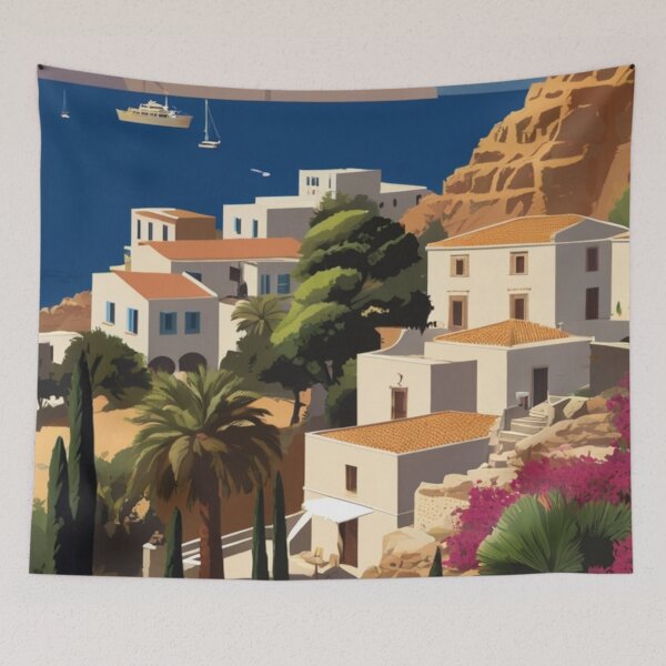 Item preview, 057 Vintage Crete, Greece Poster Design designed and sold by Alexis Art Collection.