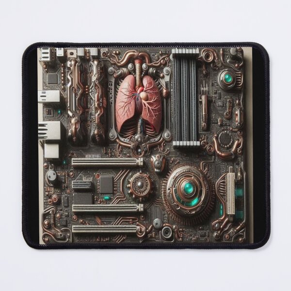 Item preview, A motherboard with components that resemble human internal organs designed and sold by TheOldMuflon.