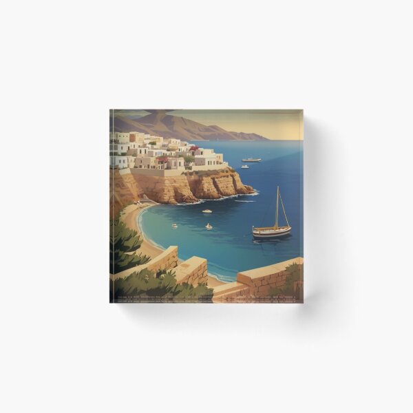 Item preview, 058 Vintage Crete, Greece Poster Design designed and sold by Alexis Art Collection.