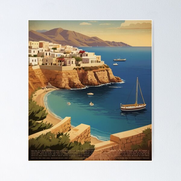 Item preview, 058 Vintage Crete, Greece Poster Design designed and sold by Alexis Art Collection.