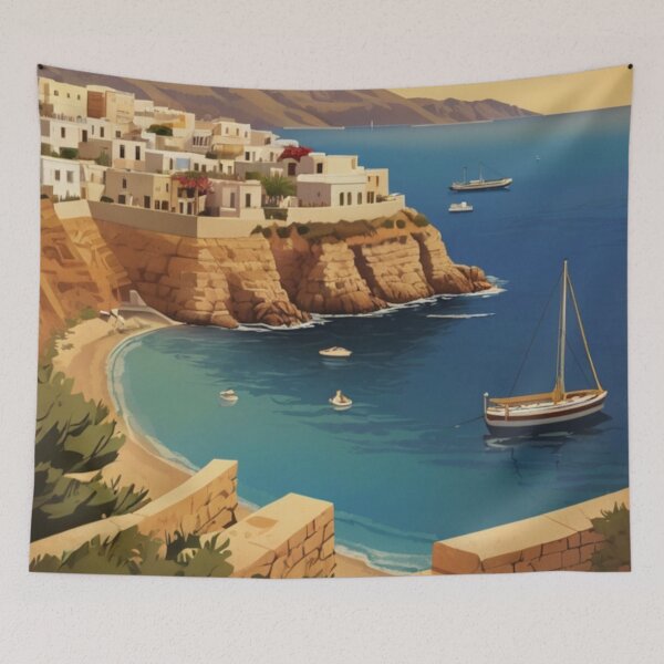Item preview, 058 Vintage Crete, Greece Poster Design designed and sold by Alexis Art Collection.