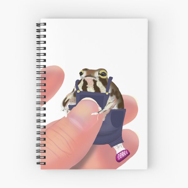 Item preview, Rain frog in dungarees and crocs designed and sold by nudesbyali.