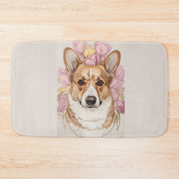 Item preview, Corgi with Flowers  designed and sold by reddogbuckeye.