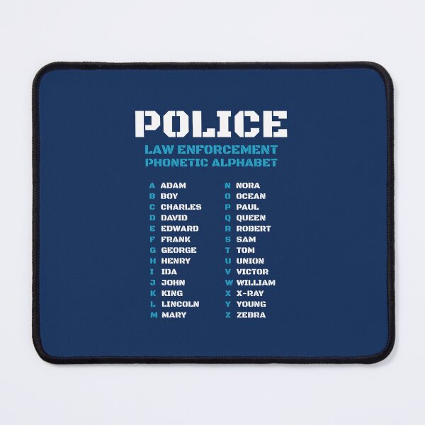 Item preview, Police Codes Phonetic Alphabet designed and sold by AnnSign.