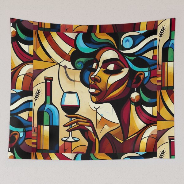 Item preview, Wine And Women Collection Cubism Art No:3 designed and sold by SofyaliArt.