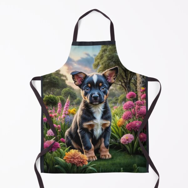 Item preview, Zack Blue Australian Cattle Dog Puppy Portrait designed and sold by Heart and Soul Studio.