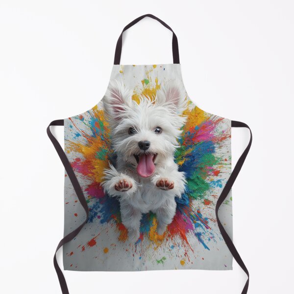 Item preview, Puppy jumping between colors designed and sold by Osintown.