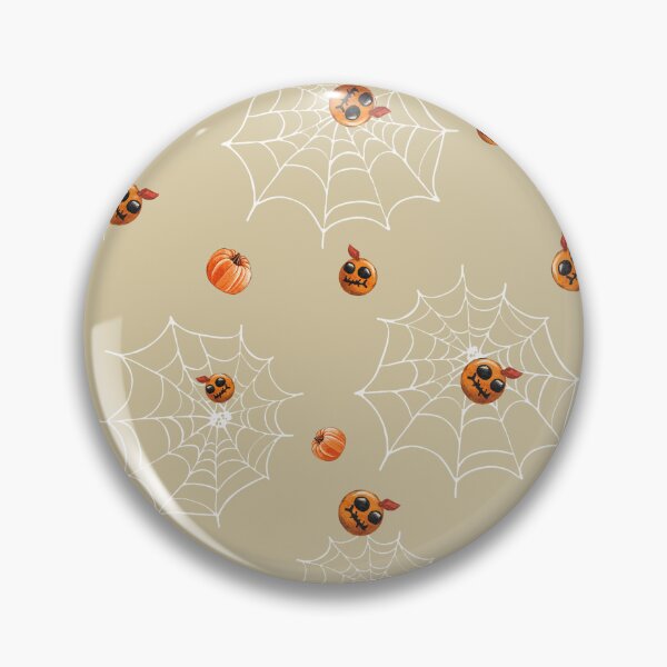 Item preview, Seamless pattern with white spider web, cute pumpkins and little freak heads designed and sold by natalidesign.
