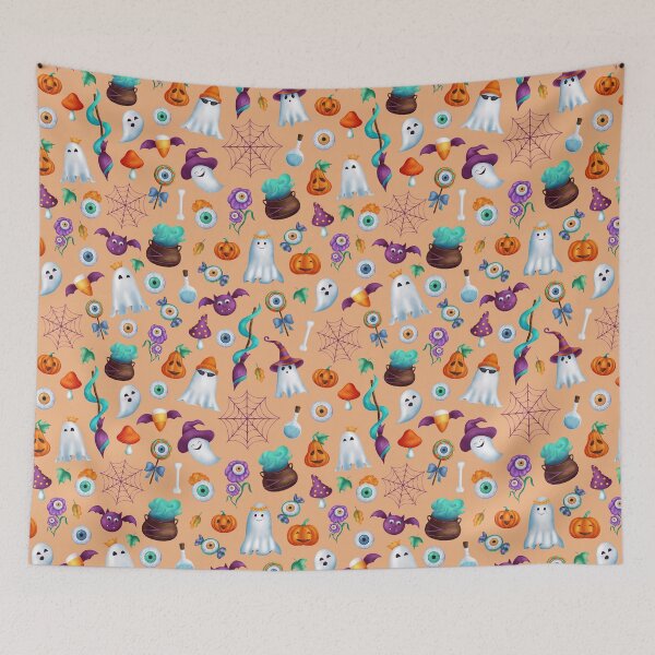 Item preview, Copy of Charming Halloween Pattern with Spooky Details designed and sold by EL-Lebedenko.