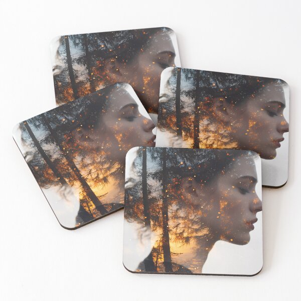 Item preview,  "Inner Fire: Dreamlike Double Exposure of Nature and Soul" designed and sold by riccardoscrocca.