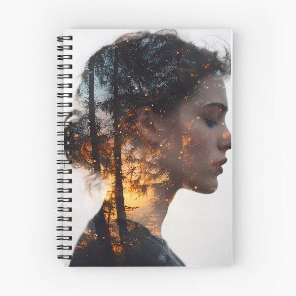 Item preview,  "Inner Fire: Dreamlike Double Exposure of Nature and Soul" designed and sold by riccardoscrocca.