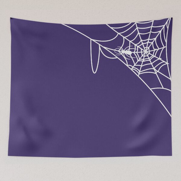 Item preview, White cobweb and spider, Halloween  designed and sold by Bird4771.