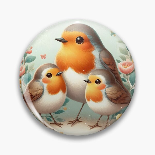 Item preview, Robin Bird with Family designed and sold by Azrora.