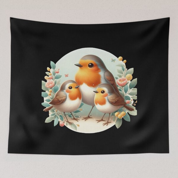 Item preview, Robin Bird with Family designed and sold by Azrora.