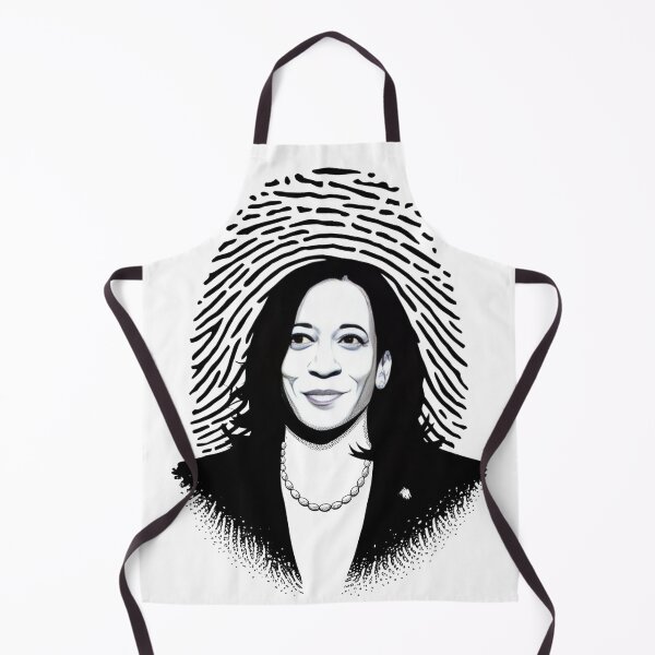 Item preview, Portrait kamala with Fingerprint Background Inspirational Art designed and sold by Khoulaly ⭐⭐⭐⭐⭐.