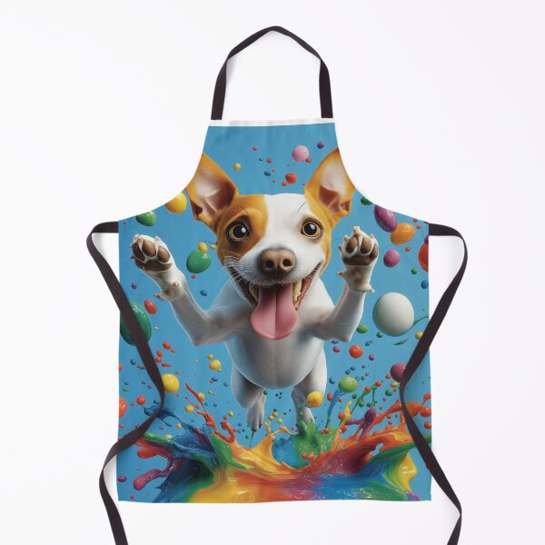Item preview, Dog jumping between colors designed and sold by Osintown.