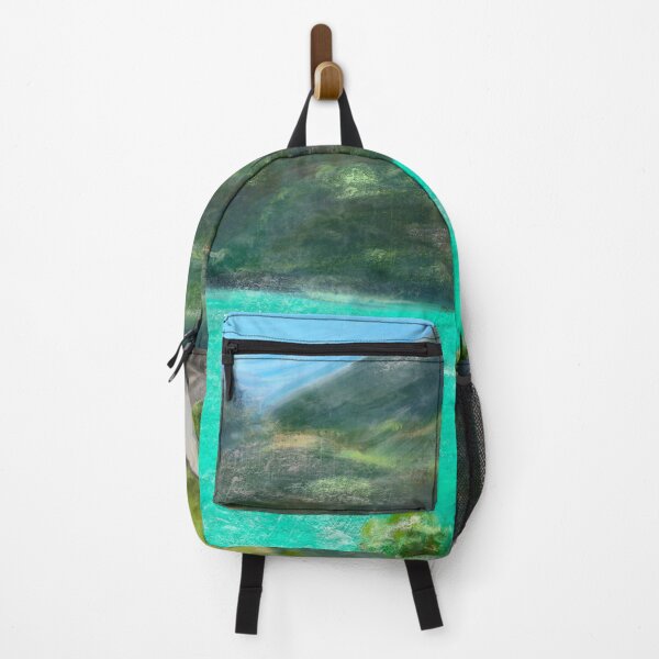 Item preview, Switzerland landscape oil pastel painting designed and sold by ColorandColor.