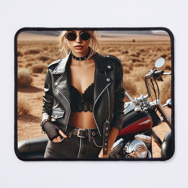 Item preview, Biker Chic in Desert Landscape designed and sold by RabbitDesign777.