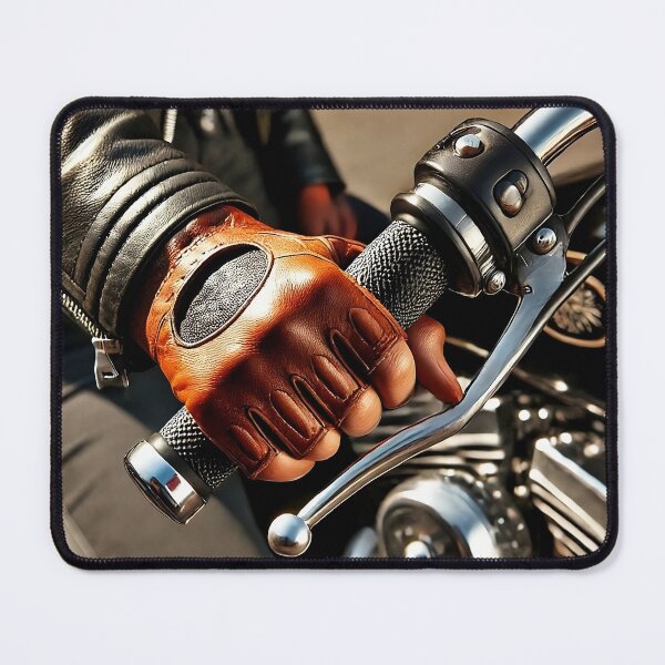 Item preview, Biker’s Gloved Hand on Motorcycle Throttle designed and sold by RabbitDesign777.
