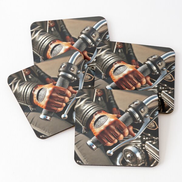 Item preview, Biker’s Gloved Hand on Motorcycle Throttle designed and sold by RabbitDesign777.