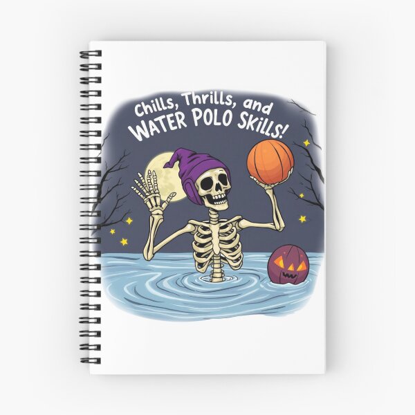 Item preview, Halloween Waterpolo skeleton designed and sold by waterpoloworld.