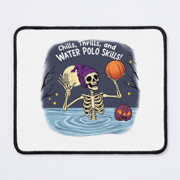 Item preview, Halloween Waterpolo skeleton designed and sold by waterpoloworld.