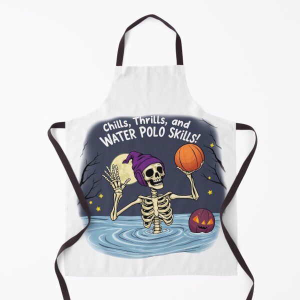 Item preview, Halloween Waterpolo skeleton designed and sold by waterpoloworld.