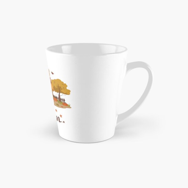 Item preview, Cozy Autumn Cottage – Warm Fall Scene with Pumpkins and Falling Leaves designed and sold by pnidesign.