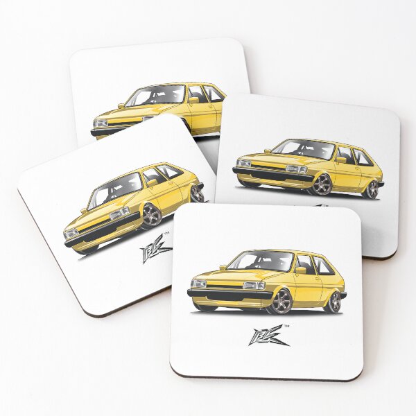 Item preview, ford fiesta mk2 yellow  designed and sold by NaquashM.