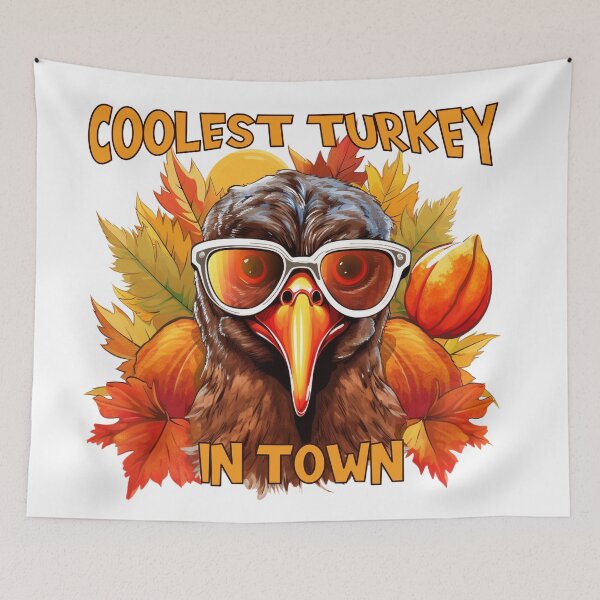 Item preview, Coolest Turkey in Town designed and sold by Lori Winslow Designs.