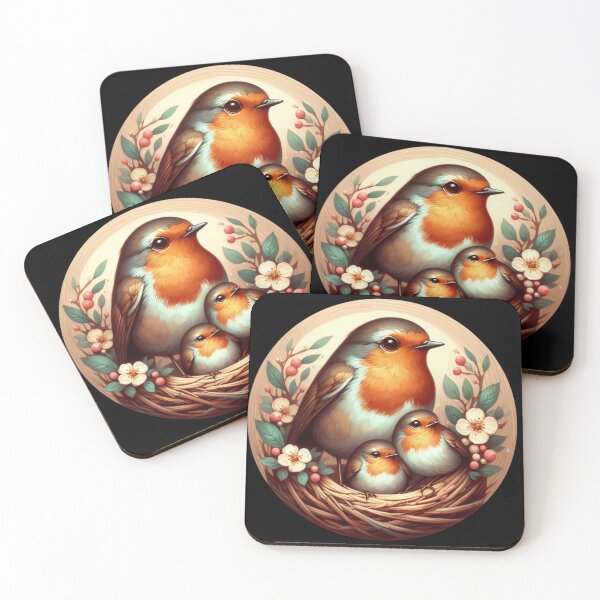 Item preview, Robin Bird with Family designed and sold by Azrora.