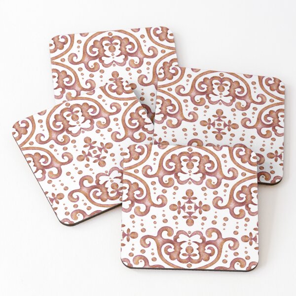 Item preview, Byzantine pattern, Brown on white background designed and sold by Alex  Blud.