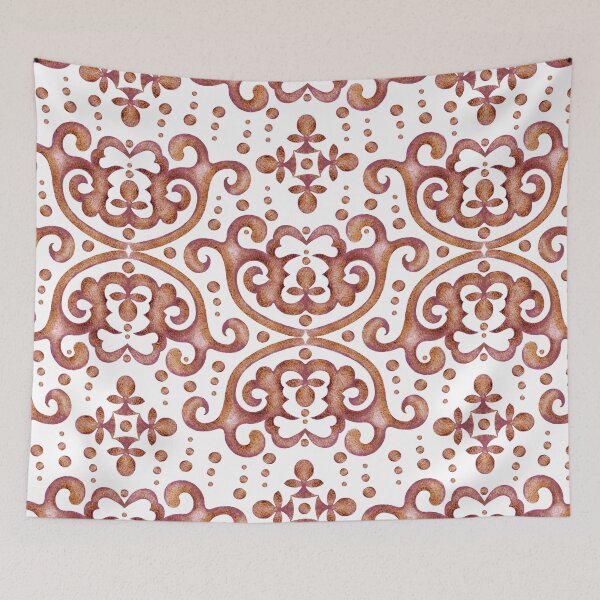 Item preview, Byzantine pattern, Brown on white background designed and sold by Alex  Blud.